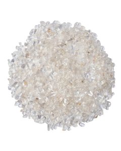 Polished Quartz Crystal Chips, 3/8mm (100g)