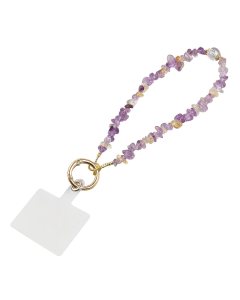 Amethyst and Citrine Phone Charm (1pc)