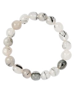 Tourmalinated Quartz Tumblestone Bracelet (1pc)