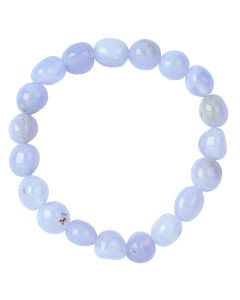 Blue Chalcedony Tumblestone Bracelet (1pc)
