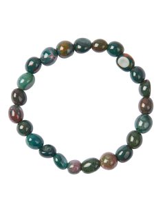 Bloodstone Small Tumblestone Bracelet (1pc)