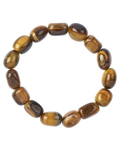 Tiger Eye Gold Tumblestone Bracelet (1pc)