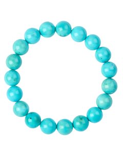 10mm Blue Howlite Bead Bracelet (1pc)