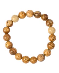 10mm Picture Jasper Bead Bracelet (1pc)