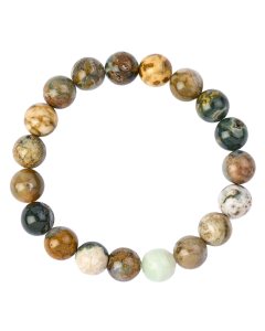 10mm Ocean Jasper Bead Bracelet (1pc)