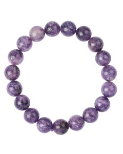 10mm African Lepidolite Bead Bracelet (1pc)