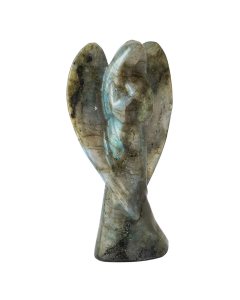 Labradorite Angel Mary Carving with Wings, 75mm (1pc) NFD