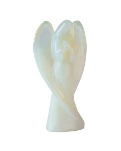 Opalite Angel Mary Carving with Wings, 75mm (1pc) NFD