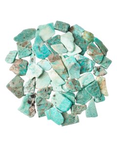 Green Amazonite Freeform Slabs, 4/15mm x 30/70mm (KGS)