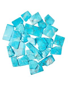 Blue Howlite Polished Freeform Slabs, 2/20mm x 50/100mm (KGS)