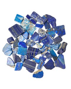 Lapis Lazuli Freeform Slabs, 4/15mm x 30/70mm (KGS)