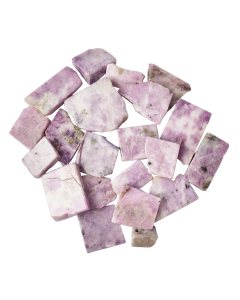 Lepidolite Freeform Slabs, 4/15mm x 30/70mm (KGS)