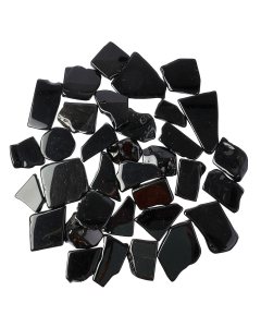 Black Obsidian Freeform Slabs 4/20mm x 30/70mm (KGS)