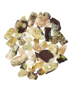 Australian Prehnite Freeform Slabs, 4/15mm x 30/70mm (KGS)
