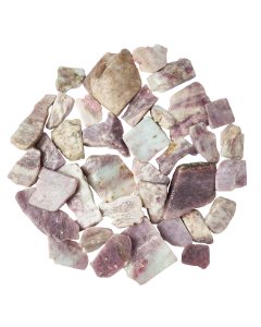 Quartz with Pink Tourmaline Freeform Slabs, 4/15mm x 30/70mm (KGS)