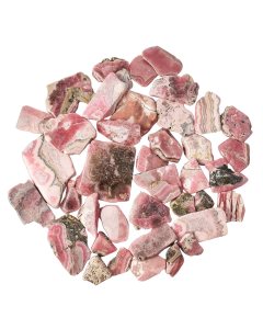Rhodocrosite Polished FreeForm Slabs, 4/15mm x 30/70mm (1kg)
