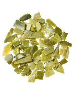 Lemon Serpentine Freeform Slabs, 4/15mm x 30/70mm (KGS)