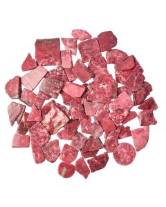 Thulite Freeform Slabs, 4/15mm x 30/70mm (KGS)