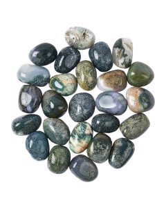 Moss Agate Tumblestone Refil (25pcs)