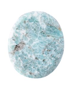 Graphical Amazonite Smoothstone 50-60mm, Madagascar (1pc) NETT