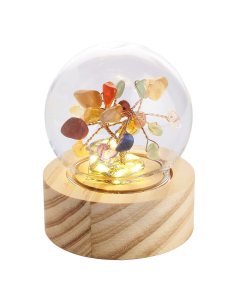 Chakra Gem Tree Lamp, battery operated (1pc) NFD