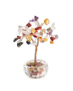 Mini Chakra Tree with Clear Cup (1pc) NFD