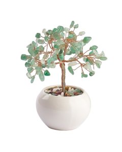 Green Aventurine Gem Tree in Cup (1pc) NFD