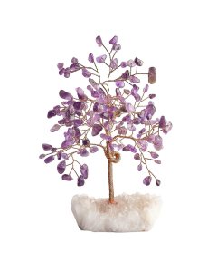 Amethyst Gem Tree with Crystal Base (1pc) NFD