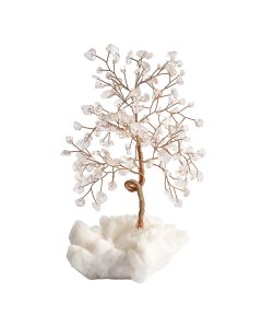 Rock Crystal Gem Tree with Crystal base (1pc) NFD