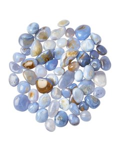 Blue Chalcedony Tumblestones, Unsized (KG) NFD