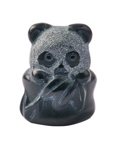 Black Obsidian Sitting Panda, 40mm (1pc) NFD