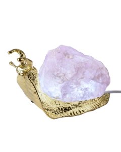Rose Quartz Snail Lamp (1pc) NFD