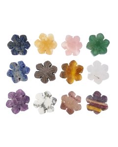 Assorted Gemstone Snowflakes (12pc) NFD