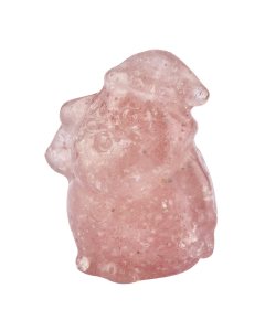 Strawberry Quartz Santa, 4cm (1pc) NFD