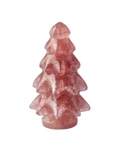 Strawberry Quartz Christmas Tree, 6cm (1pc) NFD