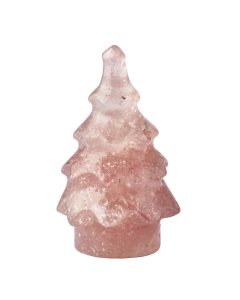 Strawberry Quartz Christmas Tree, 5cm (1pc) NFD