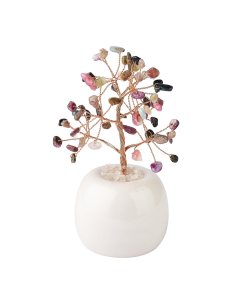 Mixed Tourmaline Gem Tree in Flowerpot (1pc) NFD