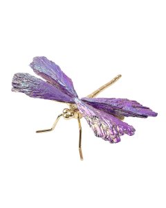 Dragonfly with Purple Kyanite Wings Gold Body (1pc) NFD