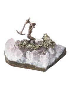 Amethyst Chunk with Miner (1pc) NFD