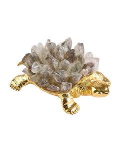 Smokey Quartz Gold Turtle (1pc) NFD