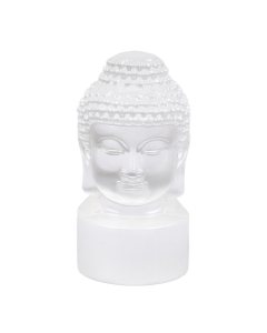 Selenite Buddha Head Carving (1pc) NFD