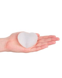 Selenite Heart, 60mm (1pc) NFD