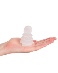 Selenite Christmas Tree, 70mm (1pc) NFD
