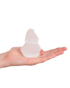 Selenite Chunky Snowman, 80mm (1pc) NFD