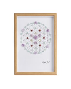 Crystal Grid in Bamboo Box Frame (1pc) NFD