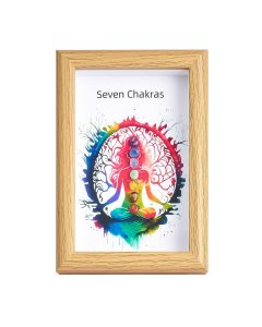 Seven Chakras in Box Frame, 110x160mm (1pc) NFD
