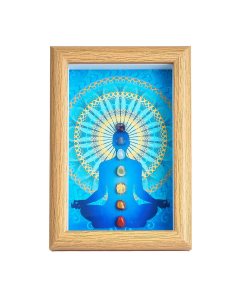 Blue Chakra Picture in Bamboo Box Frame, 110x160mm (1pc) NFD