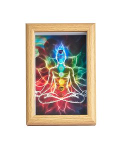 Chakra Energy Picture in Bamboo Box Frame, 110x160mm (1pc) NFD