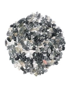 Quartz with Hematite Tumblechips, 5-7mm (100g)