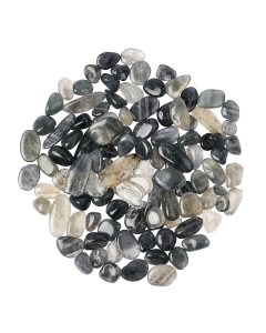 Quartz with Hematite Tumblechips, 8-12mm (100g)